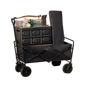 NNEOBA Collapsible Folding Beach Cart Heavy Duty Outdoor Wagon