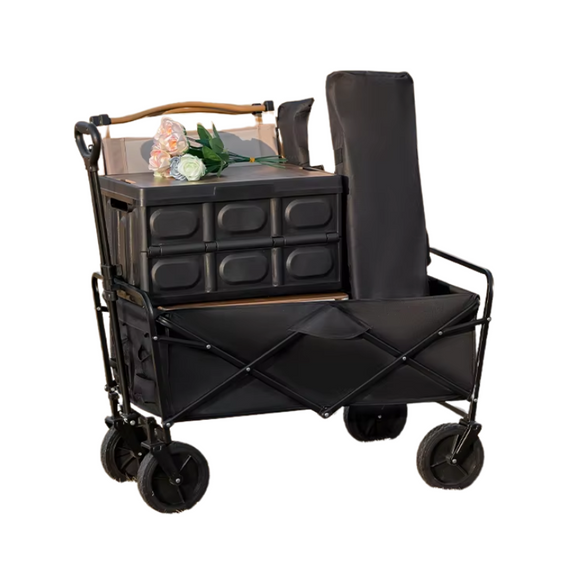 NNEOBA Collapsible Folding Beach Cart Heavy Duty Outdoor Wagon