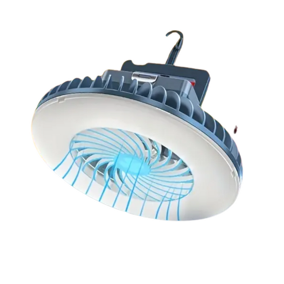 NNETM Camping Fan Light with Hook, Magnet & USB