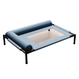 NNETM Cooling Raised Dog Bed with Pillow Support