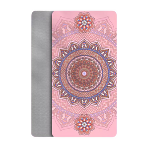 NNETM Foldable TPE Yoga Mat Pink Non-Slip