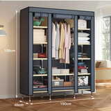 NNETM Metal Storage Wardrobe with Steel Frame (12-Tier)