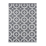 NNETM Outdoor Reversible Patio Mat Geometric Pattern