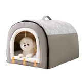 NNETM Warm Enclosed Dog Bed for All Seasons