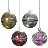 NNEOBA Transparent Hanging Glass Globe Christmas Ornaments