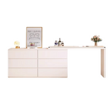 NNETB 6-Drawer Vanity Table with Mirror