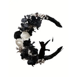 NNETM Gothic Cat Moon Wreath