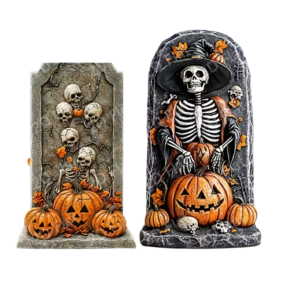 NNETM Halloween Tombstone Decorations Set for Outdoor Display