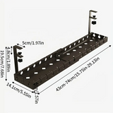 NNETM Adjustable Under-Table Cable Tray with Power Brackets