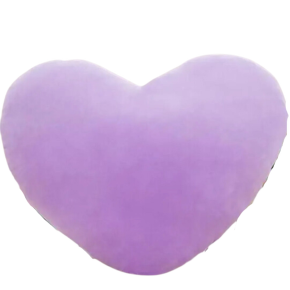NNEOBA Soft Heart Plush Pillow Gift (Purple)