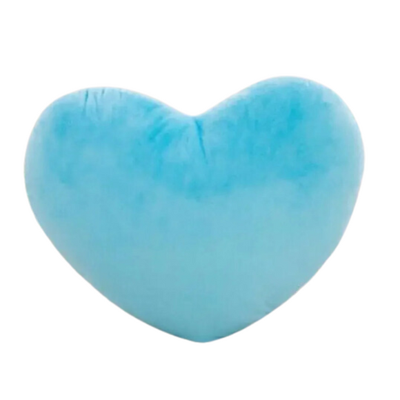 NNEOBA Soft Heart Plush Pillow Gift (Blue)