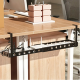 NNETM Adjustable Under-Table Cable Tray with Power Brackets