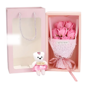 NNETM Valentine’s Day Gift Box with Rose & Teddy Bear