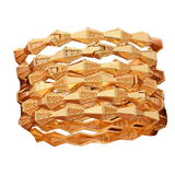 NNEOBA African Dubai Gold Bangles for Women Wedding