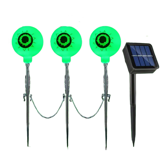 NNETM Halloween Eyeball Solar Stake Lights 20 LED Outdoor