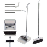 NNETM 3-in-1 Home Cleaning Kit Broom Dustpan Brush