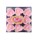 NNEOBA Heart-Shaped Romantic Scented Candle Set (9PCS)