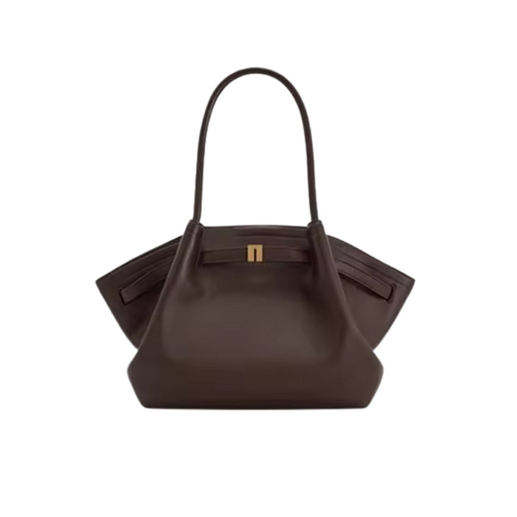 NNEOBA Women's Canvas Brown Mini Crossbody Shoulder Bag (Dark Brown)