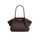 NNEOBA Women's Canvas Brown Mini Crossbody Shoulder Bag (Dark Brown)