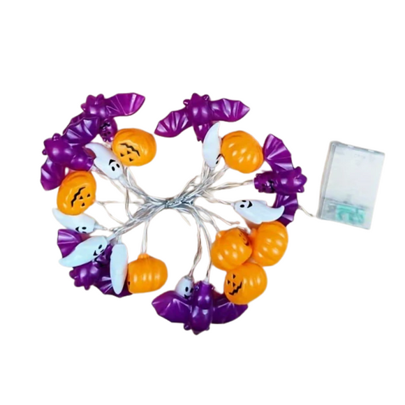 NNETM Halloween LED Pumpkin Bat String Lights