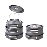 NNETM Camping Kitchen Set for 4-Person Cooking (9pcs)