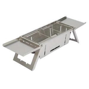 NNETM Foldable Stainless Steel Charcoal Grill for Outdoor