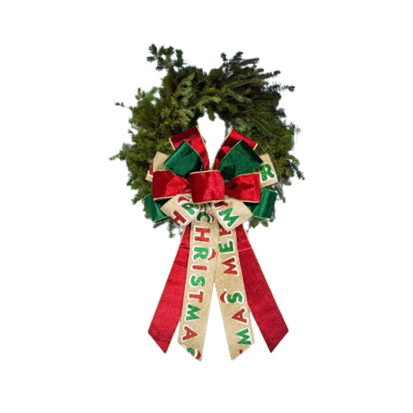 NNEOBA Large Christmas Bow for Wreath and Tree Topper