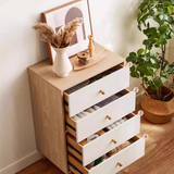 NNETB 4-Drawer Wooden Storage Cabinet