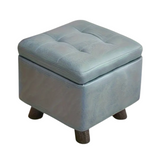NNETM Multifunctional Storage Stool Cushioned Flip-Top Organizer