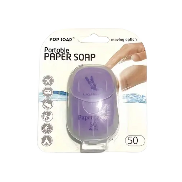 NNETM Paper Soap for Travel & Camping (50pcs)