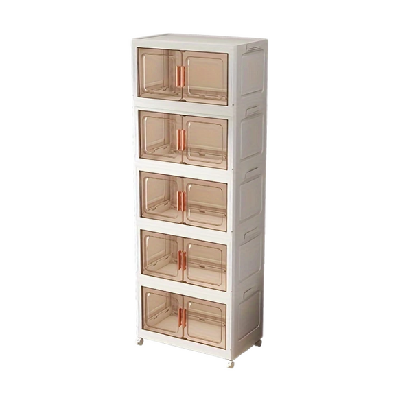 NNETM Transparent Storage Cabinet Magnetic Doors