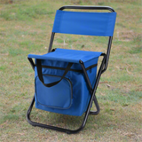 NNETM Folding Chair with Storage & Back Support