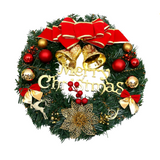 NNEOBA Christmas Red Wreath Front Door Holiday Decor