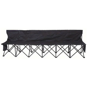 NNETM 6-Person Folding Bench with Storage Pockets