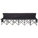 NNETM 6-Person Folding Bench with Storage Pockets