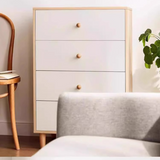 NNETB 4-Drawer Wooden Storage Cabinet