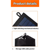 NNEOBA Foldable Solar Panel Charger with 20W/h Portable USB