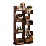 NNETB Wood Cactus Bookshelf Floor Standing Rack