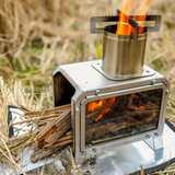 NNETM Camping Stainless Steel Wood Stove