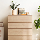 NNETB Chest Bedroom Storage Cabinet with 4-Drawer