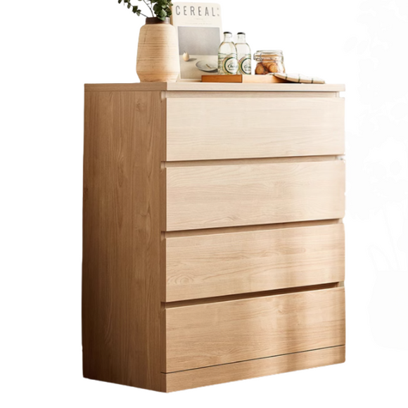 NNETB Chest Bedroom Storage Cabinet with 4-Drawer