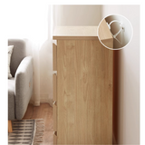 NNETB Chest Bedroom Storage Cabinet with 4-Drawer