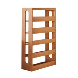 NNETB Solid Wood 6-Layer Bookshelf Storage Cabinet Rack