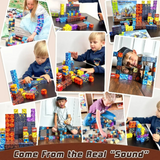 NNEOBA Magnetic Building Blocks Cube Toy for Kids