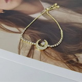 NNEOBA Muslim Moon Star Bracelet Eid Gift Jewelry
