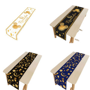 NNEOBA Ramadan Kareem Table Runner Eid Mubarak Decor