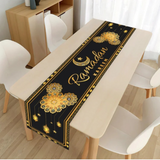 NNEOBA Ramadan Kareem Table Runner Eid Mubarak Decor