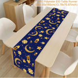 NNEOBA Ramadan Kareem Table Runner Eid Mubarak Decor