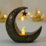 NNEOBA Middle Eastern Star & Moon Candle Holder