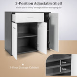 NNECW Modern Buffet Sideboard Table with Adjustable Shelf for Dining Room, Living Room and Entryway